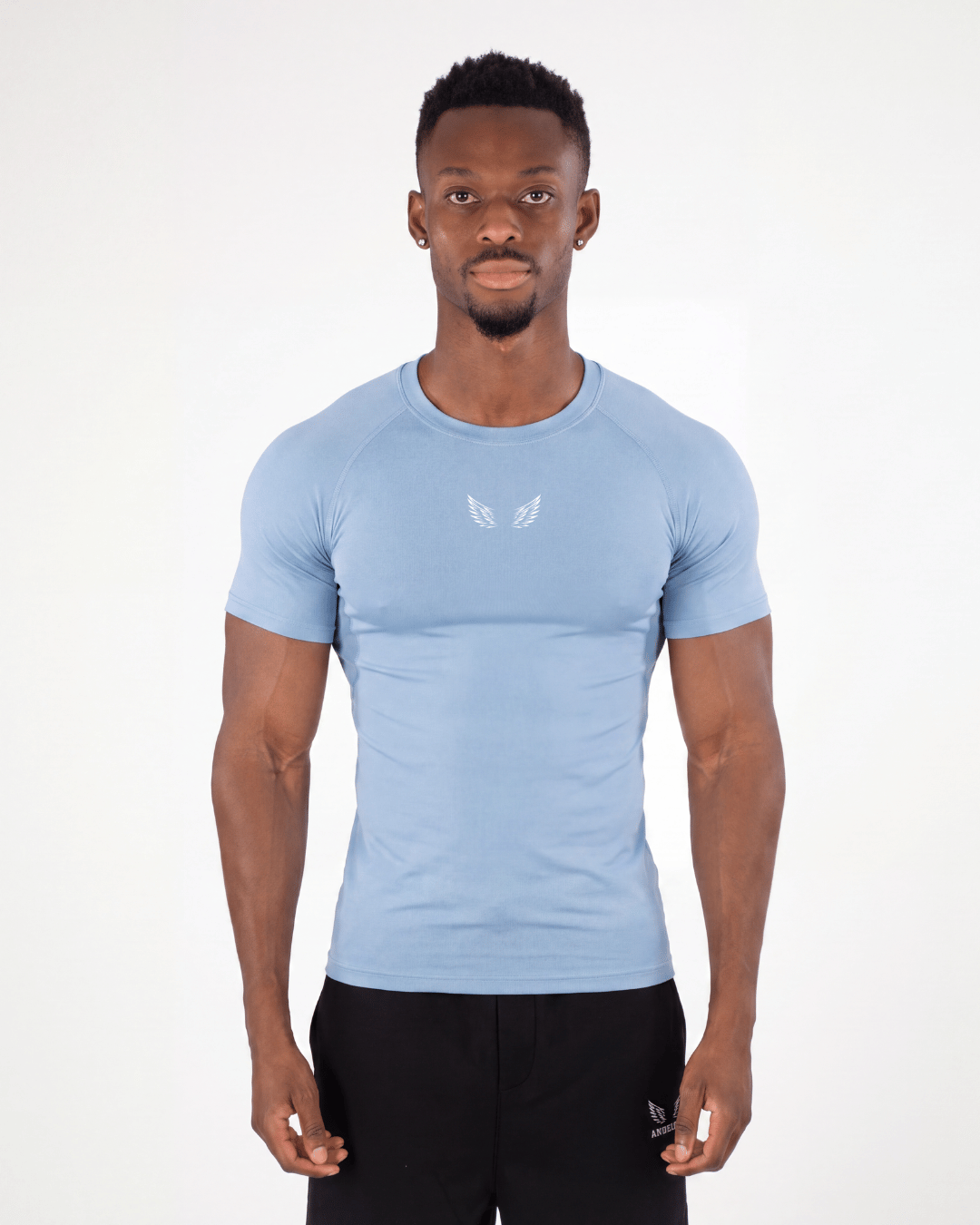 Angel Compression Shirt – Heather Blue