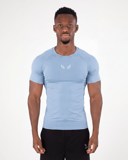 Angel Compression Shirt – Heather Blue